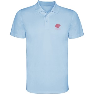 Monzha short sleeve kids sports polo, Sky blue (Polo short, mixed fiber, synthetic)