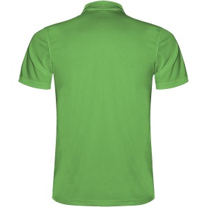 Monzha short sleeve men's sports polo, Green Fern (Polo short, mixed fiber, synthetic)
