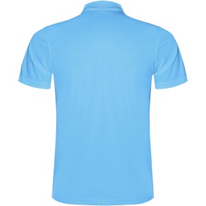 Monzha short sleeve men's sports polo, Turquois (Polo short, mixed fiber, synthetic)