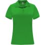Monzha short sleeve women's sports polo, Green Fern