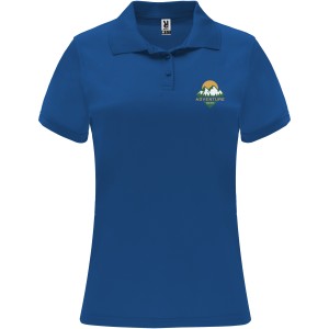 Monzha short sleeve women's sports polo, Royal (Polo short, mixed fiber, synthetic)