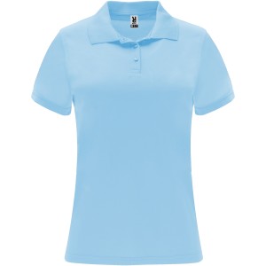 Monzha short sleeve women's sports polo, Sky blue (Polo short, mixed fiber, synthetic)