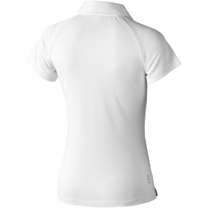 Ottawa short sleeve women's cool fit polo, White (Polo short, mixed fiber, synthetic)