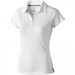 Ottawa short sleeve women's cool fit polo, White (Polo short, mixed fiber, synthetic)