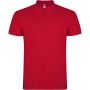 Star short sleeve kids polo, Red