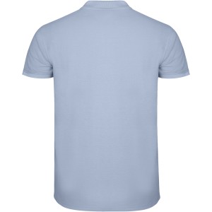 Star short sleeve men's polo, Zen Blue (Polo short, mixed fiber, synthetic)