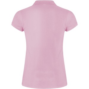Star short sleeve women's polo, Light pink (Polo short, mixed fiber, synthetic)