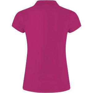 Star short sleeve women's polo, Rossette (Polo short, mixed fiber, synthetic)