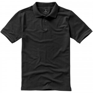 Calgary short sleeve men's polo, Anthracite (Polo shirt, 90-100% cotton)
