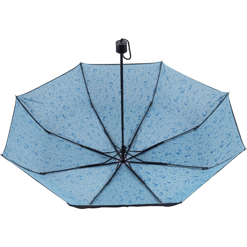 Printed Polyester (170T) umbrella, Light blue (Foldable umbrellas)