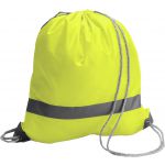 Polyester (190T) drawstring backpack Sylvie, yellow