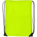 Polyester (210D) drawstring backpack, fluor yellow (7097-365CD)