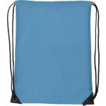 Polyester (210D) drawstring backpack, light blue (7097-18CD)