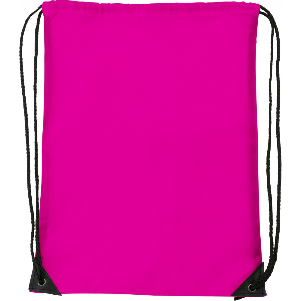 pink drawstring backpack