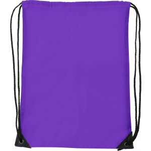 purple drawstring bag