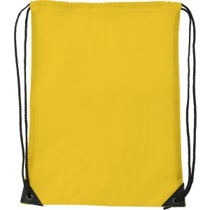 yellow drawstring bags