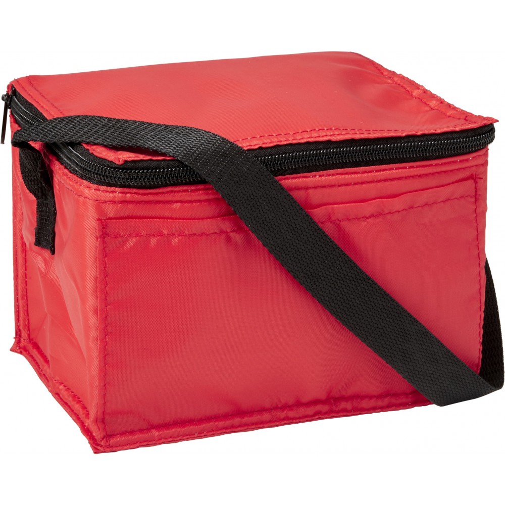 Printed Polyester (210D) rectangular cooler bag, red (Cooler bags)