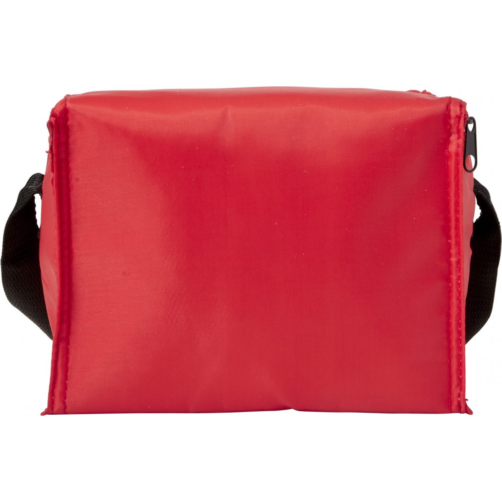 Printed Polyester (210D) rectangular cooler bag, red (Cooler bags)