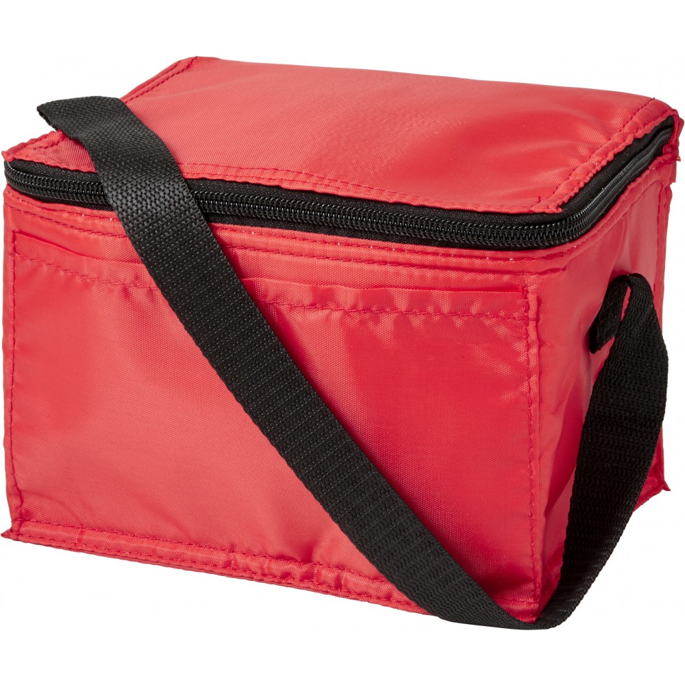 Printed Polyester (210D) rectangular cooler bag, red (Cooler bags)