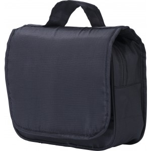 Polyester (210D) travel toiletry bag Merrick, black (Cosmetic bags)