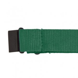 Polyester (300D) lanyard and key holder Bobbi, green (Lanyard, armband, badge holder)