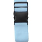 Polyester (300D) luggage belt Lisette, light blue (8405-18)