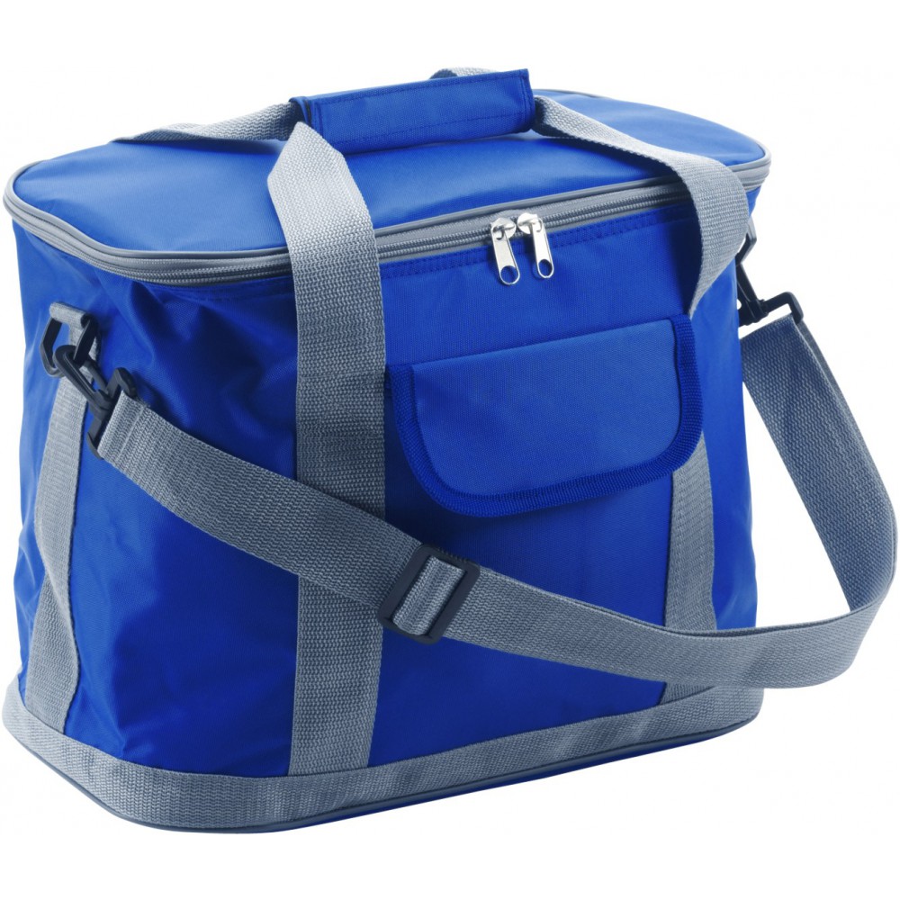 Printed Polyester (420D) cooler bag, cobalt blue (Cooler bags)