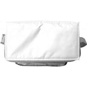 Polyester (420D) cooler bag Nikki, white (Cooler bags)