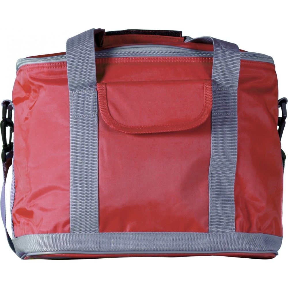 Polyester (420D) cooler bag, red (Cooler bags) Reklámajándék.hu Ltd.