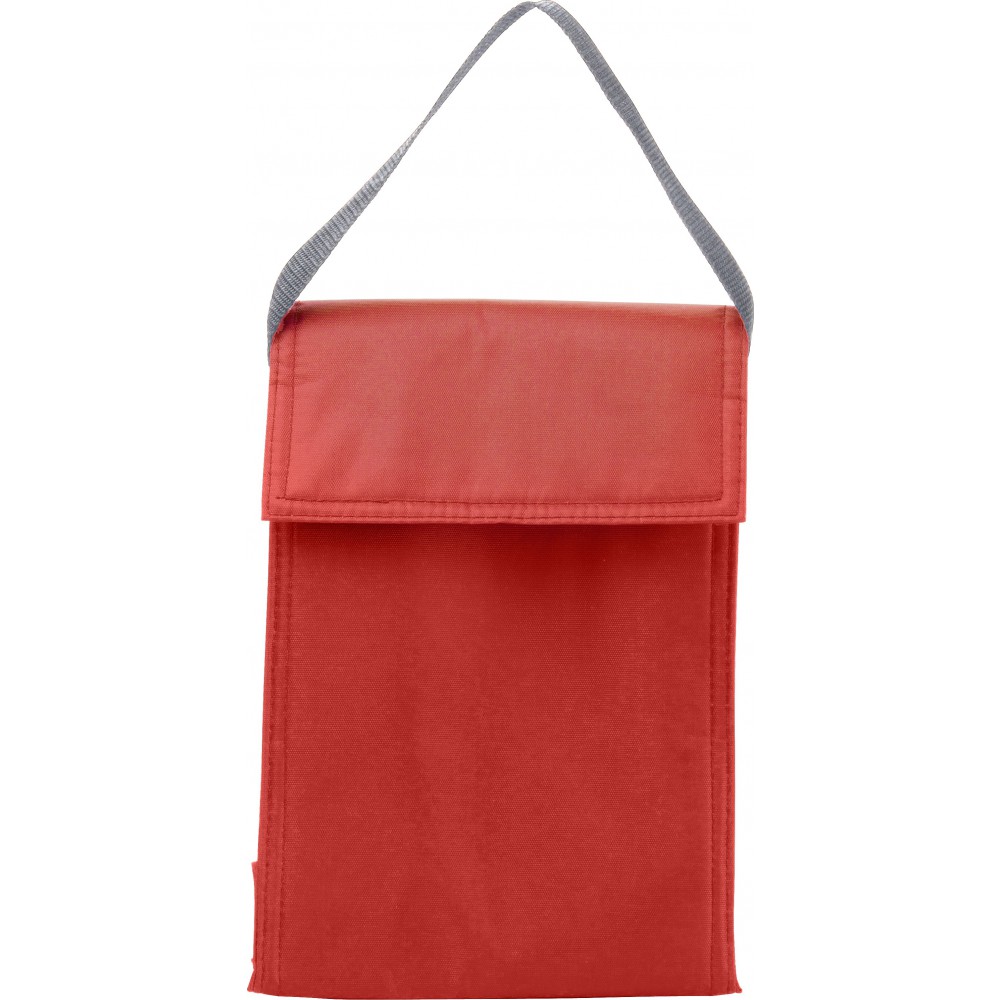 Printed Polyester (420D) cooler/lunch bag, red (Cooler bags)