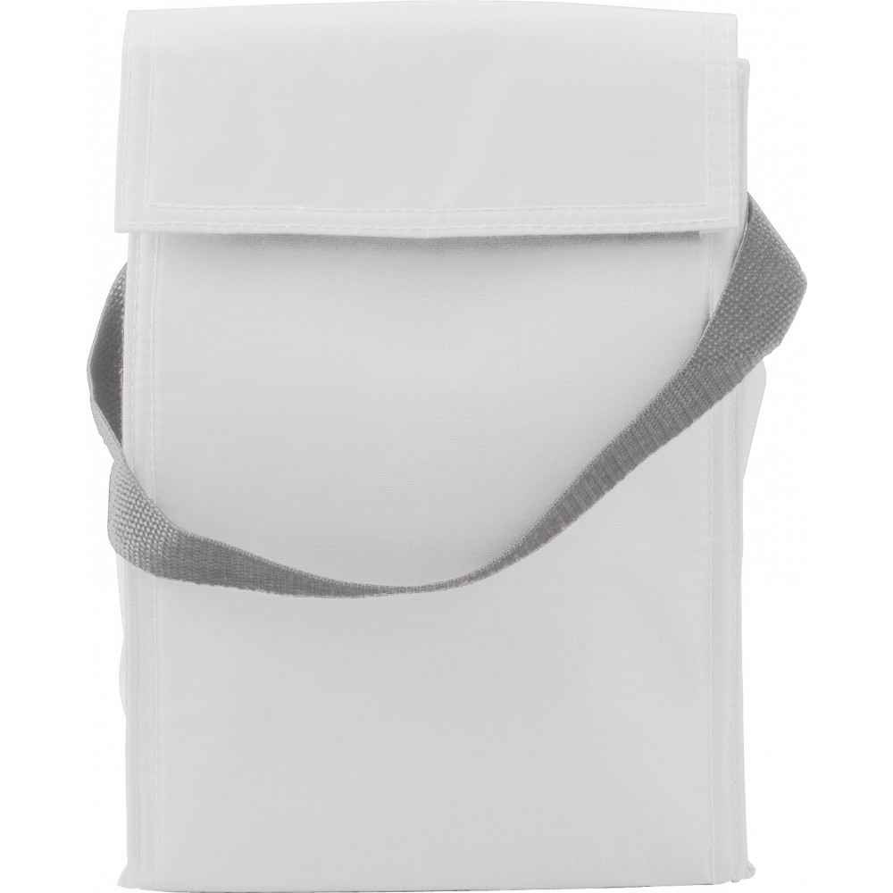 black and white lunch bag