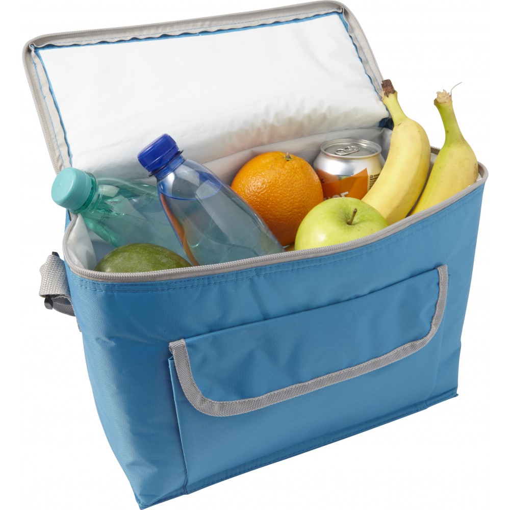 Polyester (420D) rectangular cooler bag, light blue (Cooler bags
