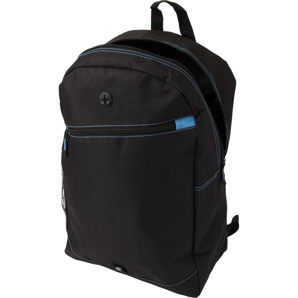 Polyester (600D) backpack, light blue (Backpacks ...