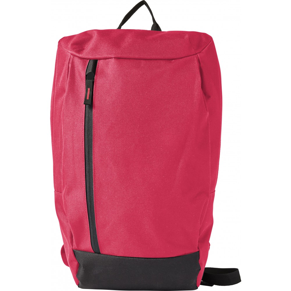 Polyester (600D) backpack, red (Backpacks) Reklámajándék.hu Ltd.