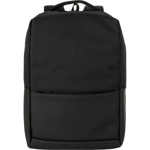 Polyester (600D) laptop backpack Oscar, Black (Backpacks)