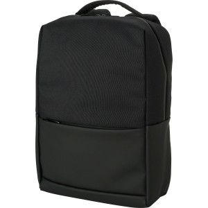 Polyester (600D) laptop backpack Oscar, Black (Backpacks)