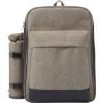 Polyester (600D) picnic rucksack Allison, light grey (7613-27)
