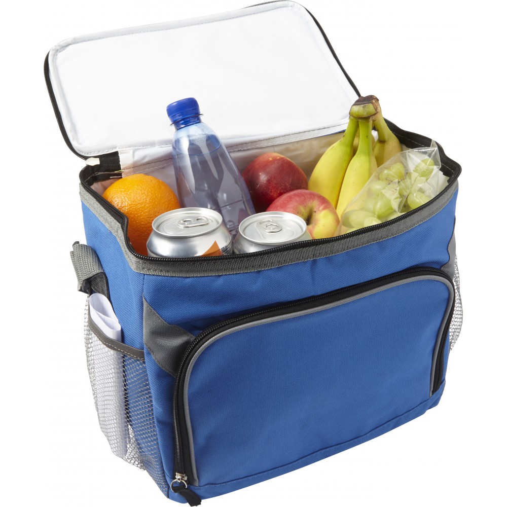 Printed Polyester (600D) rectangular cooler bag, cobalt blue (Cooler bags)