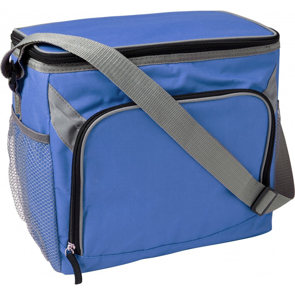 Printed Polyester (600D) rectangular cooler bag, cobalt blue (Cooler bags)