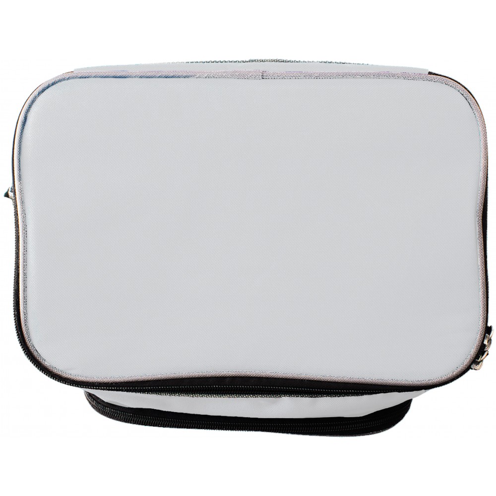 Printed Polyester (600D) rectangular cooler bag, white (Cooler bags)