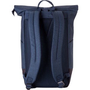 Polyester (600D) rolltop backpack Oberon, Blue (Backpacks)