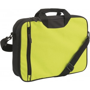 Polyester (600D) shoulder bag Nicola, light green (Laptop & Conference bags)