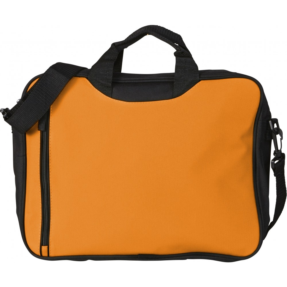 orange computer bag