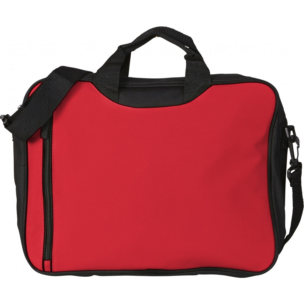 red computer bag