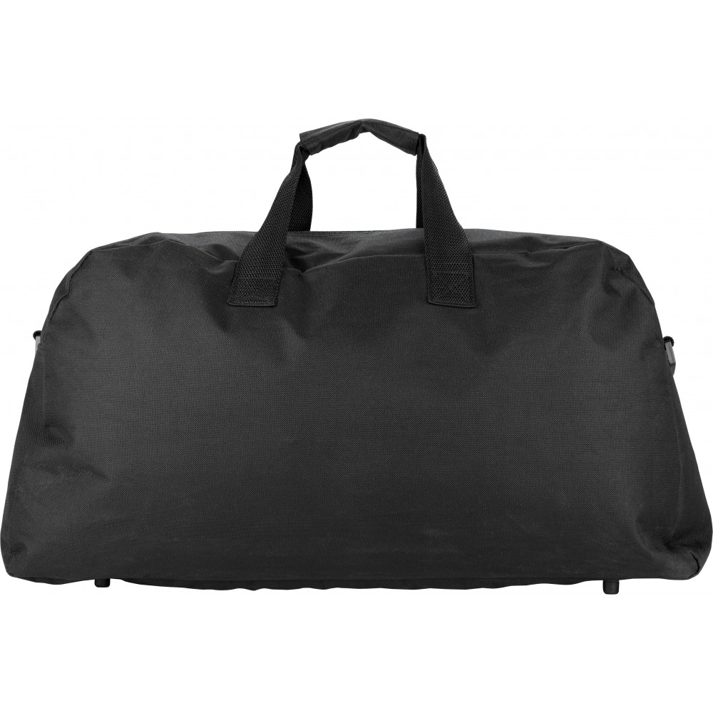 Polyester (600D) sports/travel bag, black (Travel bags) - Reklámajándék ...