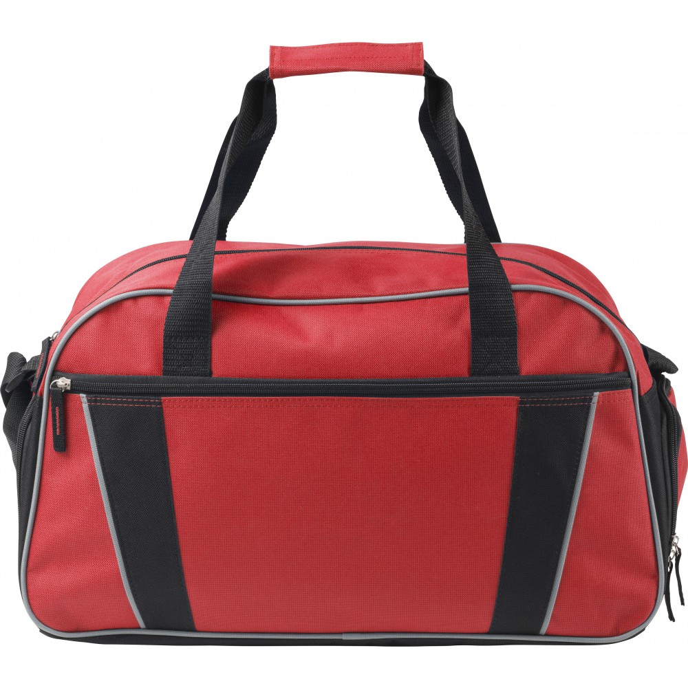 red travel bag