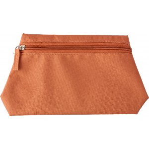 Polyester (600D) toilet bag Bonnie, orange (Cosmetic bags)