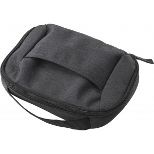 Polyester (600D) travel pouch Jace, anthracite (Laptop & Conference bags)