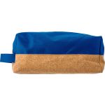 Polyester and cork toilet bag Lynn, blue (676271-05)