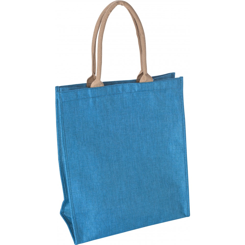 cobalt blue tote bag